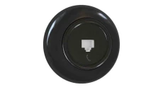 Premiumlux RETROLINE Gniazdo telefoniczne 1 x RJ11 z ramką czarne