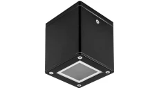 Oprawa sufitowa BLOK-N-K-B 1xgu10 czarna natynkowa hermetyczna ip44 nad prysznic / na zewnątrz