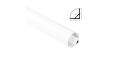 Profil MiniLUX COIN kątowy 2m biały