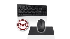 ZESTAW BEZPRZEWODOWY KLAWIATURA + MYSZ AK-48A USB + podkładka KLART K-48A