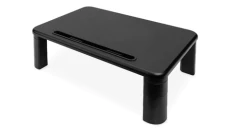 Podstawka pod monitor z drewnianym blatem do 10kg, czarna DA-90458