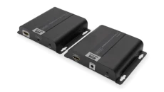 Przedłużacz/Extender HDMI IP/Cat.5/6/7 120m 4K 30Hz UHD PoE HDCP 1.4 IR audio (zestaw) DS-55124