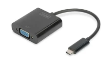 Adapter graficzny VGA 1080p FHD na USB 3.1-C czarny dł. 15cm DA-70853