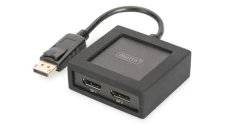 Rozdzielacz/Splitter DisplyPort do DisplayPort 2-portowy 4K 60Hz UHD 3D HDCP 1.3 audio DS-45404