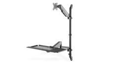 Ramię naścienne pojedyncze, 1xLCD + klawiatura, max. 32, max. 8kg, uchylno-obrotowe 360 (PIVOT) DA-90372