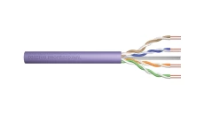 Kabel teleinformatyczny U/UTP kat.6 4x2xAWG23 LSOH drut fioletowy Dca DK-1614-VH-305 /305m/