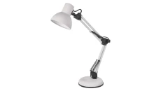 Lampa biurkowa E27 LUCAS 48 cm biały Z7609W