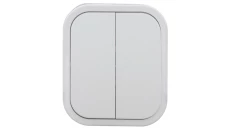 B2 Łącznik 2-świecznikowy z podświetleniem natynkowy IP54 podświetlany biały 00060278
