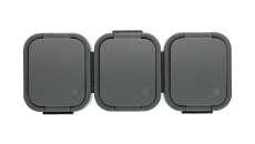 B2 Gniazdo potrójne 3x2P+Z bryzgoodporne z klapką w kolorze wyrobu IP54 szary 00060278