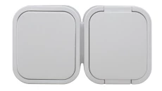 B2 Gniazdo pojedyncze n/t 2p+Z, bryzgoodp.+ Łącznik IP54 biały 00060278