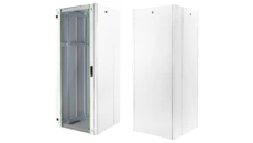 Szafa krosowa stojąca 19 cali Hyper 26U 1299x600x800mm drzwi szyba szara Digitus Professional DN-41022-M