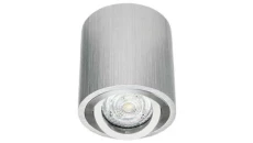 Oprawa okrągła FLORENCE Gu10 srebrna szczotkowana sufitowa natynkowa
