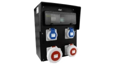 Rozdzielnica budowlana gumowa HD IP67 32A/5P 16A/5P 2x230V gniazda Mennekes Schuko Doktorvolt 9535