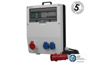 Rozdzielnica budowlana z licznikiem energii EEG MID Siemens pTD-S 16A 2x230V gniazda Mennekes Schuko Doktorvolt 6054