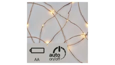 Ozdoby świąteczne XMAS nano TIMER 0,6W 10LED 0,9m IP20 ciepły biały D3AW06