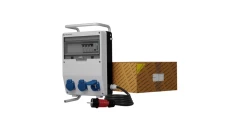 Rozdzielnica budowlana na stojaku z kabelem i licznikiem zużycia energii TD-S/FI SKH 3x230V Doktorvolt 0472