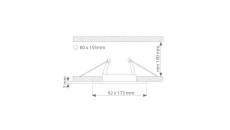 Oprawa JOTA K/3 potrójna czarna piaskowana + czarny ring wewnętrzny