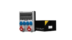 Rozdzielnica budowlana TD-S/FI 2x32A 4x230V gniazda Mennekes Doktorvolt 9344