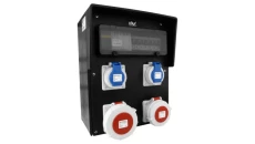 Rozdzielnica budowlana HD-S IP67 32A/5P 16A/5P 2x230V Schuko gumowa Doktorvolt 9542