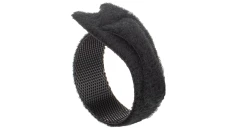 Opaski rzepowe 20x125 BTB Straps czarne /opakowanie 10szt./