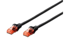 Kabel krosowy (patch cord) RJ45-RJ45 kat.6 U/UTP AWG 26/7 PVC 7m czarny DK-1612-070/BL