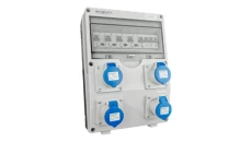 Rozdzielnica budowlana kempingowa TD-S/FI 4x230 gniazda Mennekes 7921