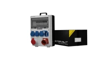 Rozdzielnica budowlana TD zabezpieczona 32A/5P 16A/5P 4x230V Schuko