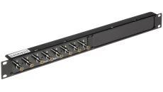 Gniazdo dystrybucyjne 8x BNC video 8x DC zasilanie AHD 5 Mpx 4K, HD-CVI 8 Mpx 4K, HD-TVI 8 Mpx 4K Rack 19” G-8C/R19