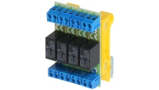 Moduł przekaźnikowy zwierny 4 wyjścia 24-45VDC 5(max), 30VDC/50VAC (max) wyjście 4xNO na szynę DIN PK4-24-ZD
