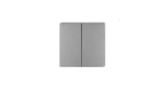 Klawisze podwójne do łączników DECO, FLEXI, MINI (komplet dwóch sztuk) srebrny metalik 7DKL-2