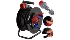 Przedłużacz siłowy na bębnie budowlany OW 5x2,5 16A 5p 30m