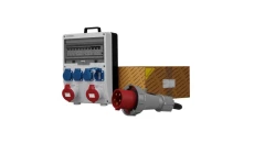 Rozdzielnica budowlana z kablem TD-S/FI SKH 2x32A 4x230V Schuko Doktorvolt 0021