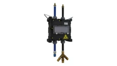 Rozdzielnica wisząca elektropneumatyczna z przyłączem hydraulicznym i okienkiem rewizyjnym Minibox złącze pneumatyczne TpE 5505