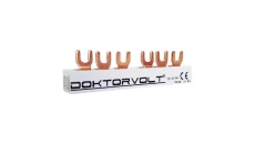 Szyna łączeniowa grzebieniowa PS/G 3-fazowa 6-modułowa 12mm2 80A Doktorvolt 2070