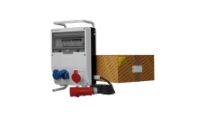 Rozdzielnica budowlana na stojaku z kablem TD-S/FI SKHU 16A 2x230V Schuko 0120