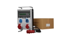 Rozdzielnica budowlana na stojaku z kablem ECO-S/FI SKHU 32A 16A 2x230V Schuko Doktorvolt 0403