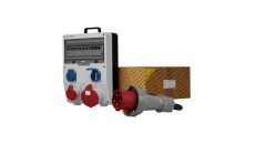 Rozdzielnica budowlana z kablem TD-S/FI SKH 63A 16A 2x230V Schuko Doktorvolt 0045