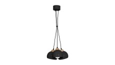Lampa wisząca dama black 3xE27 MLP6580