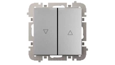 Vestra Łącznik żaluzjowy bez ramki podtynkowy IP20 srebrny 3816-16