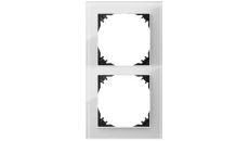 Vestra Ramka podwójna szkło IP20 srebrny 3872-63