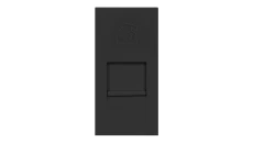 ORNO gniazdo modułowe czarne RJ11 22,5x45mm OR-GM-9010/B/RJ11