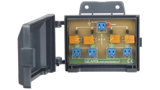 Dystrybutor zasilania (łączówka, rozgałęźnik) 1-we/4-wy max.24VDC 10A bezpiecznik 4x2,5A obudowa na ścianę LZ-4/POL