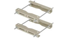 Obejma ze wzmocnionym profilem do montażu osprzętu do słupa Zakres średnicy słupa: fi 45-150mm kość słoniowa OR-150/S