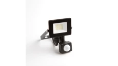 Naświetlacz led z czujnikiem ruchu PIR 10W 900LM AC230V IP65 kąt świecenia 120 neutralna biała 4000K czarny EC79878