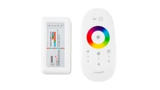 STEROWNIK LED RGBW RF 6A 72W Z BIAŁYM PILOTEM DOTYKOWYM EC79778
