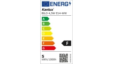 Żarówka LED E14 BILO 4,5W E14-WW 470lm 3000K barwa ciepła 23424