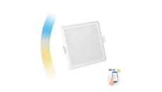 Oprawa downlight ALGINE 12W 1150lm 230V 120st IP20 IK06 162x162x35mm BIAŁY kwadrat CCT+DIM Wi-Fi SPECTRUM