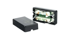 Łącznik natynkowy kabla UTP kat 5e, zaciskany nożem krosowniczym EM/FA-757K-C5E-BK