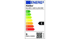 Żarówka LED E14 IQ-LED L G45 4,2W-WW 470lm 2700K barwa ciepła 5 lat Gwar. 33760