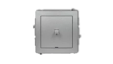 DECO Mechanizm łącznika schodowego w stylu amerykańskim (jeden klawisz bez piktogramu) srebrny metalik 7DWPUS-3.1